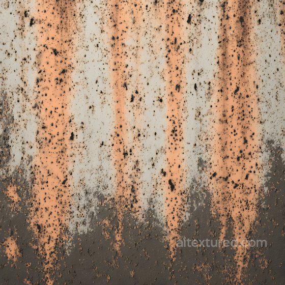 Rusty Metal PBR Texture Featuring Corrosion Holes and Orange Streaks Rust texture preview