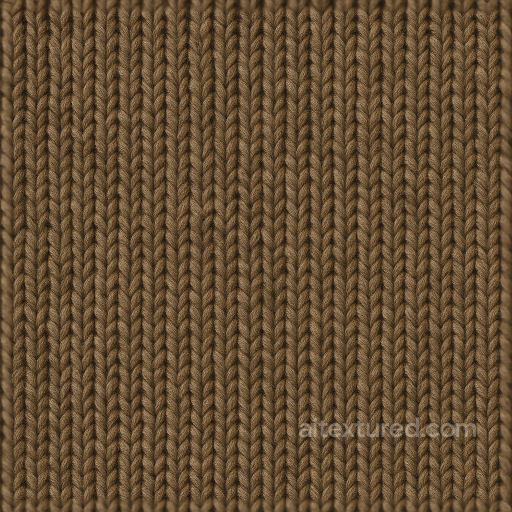 Brown Wool Knitted Wool Ribbed Wool Thick Wool seamless Wool PBR texture