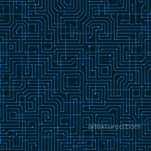 Patterned Techno Grid Seamless Texture seamless Sci-fi PBR texture