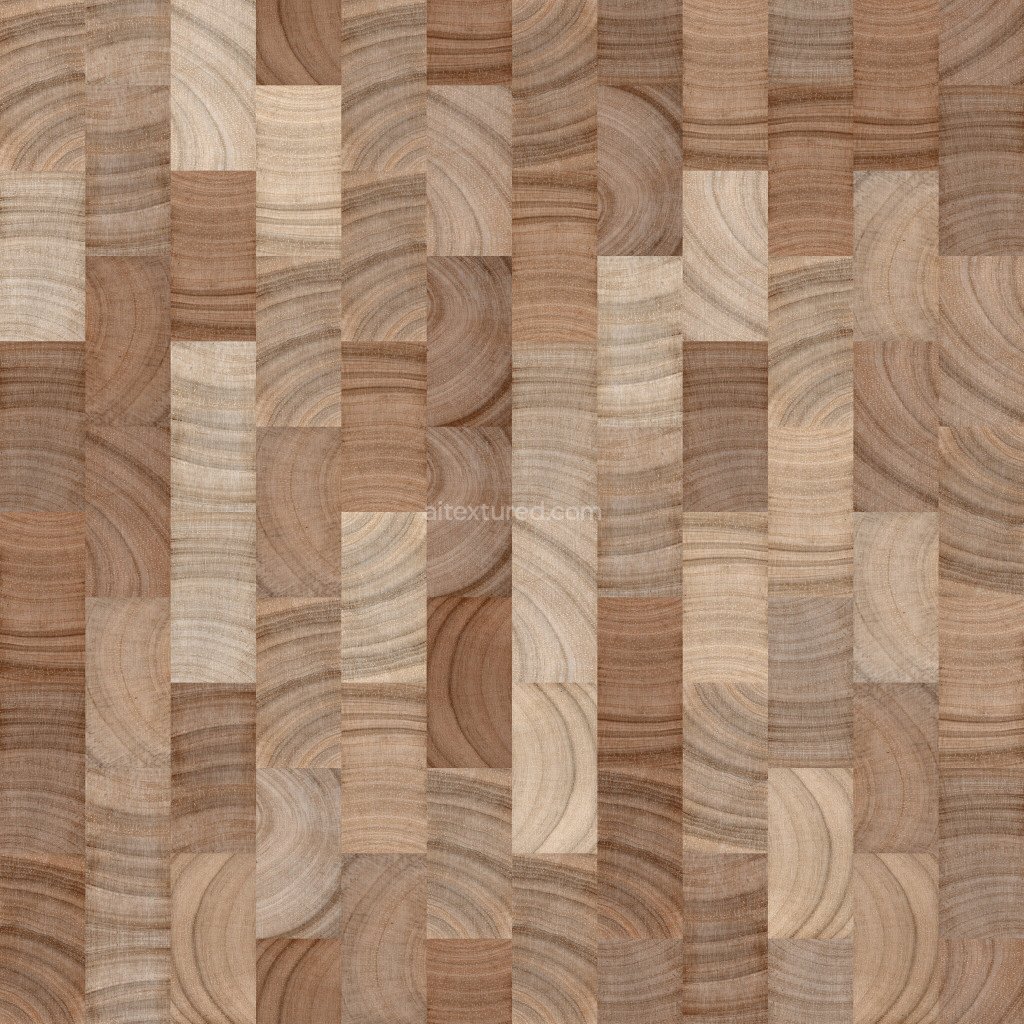 Seamless wood PBR texture with natural grain pattern