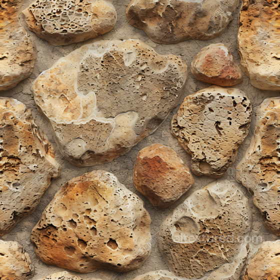 Weathered Volcanic Rock Ground PBR Texture with Porous Surface and Earthy Tones Stone texture preview
