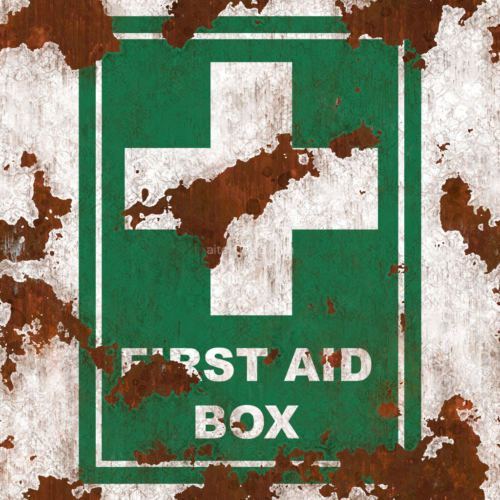 Seamless painted metal texture with rust and wear effects