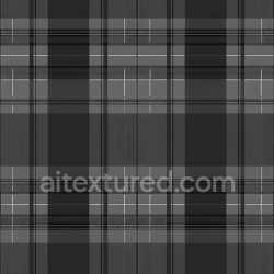seamless Seamless Black and Gray Plaid 3D PBR Fabric Texture with Fine Line Detailing texture 8k free download PBR