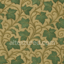seamless Seamless 3d texture pbr 8k art nouveau botanical ivy wallpaper with textured woven silk sheen and metallic accents texture 8k free download PBR