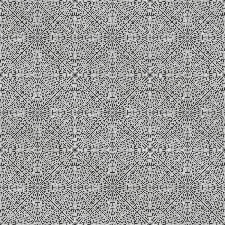 Circular Cobblestone Paving seamless PBR texture preview