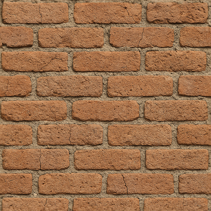Cracked Brick Rough Aged Weathered Wall Surface seamless PBR texture preview