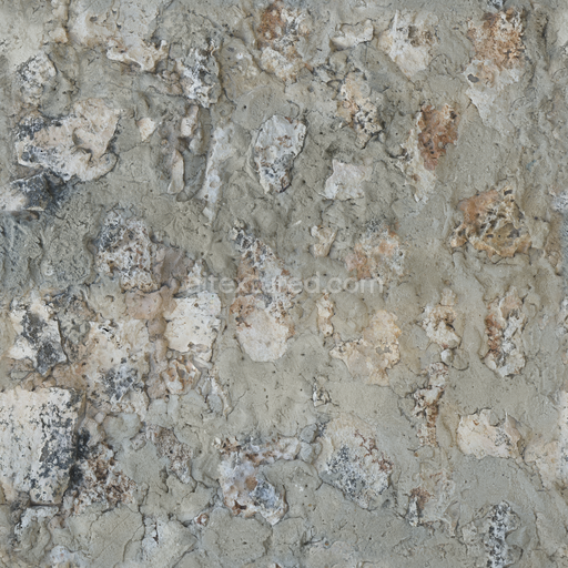 Coral Fort Wall — Coastal Coral Fort Fort Wall Weathered — PBR seamless 3D texture