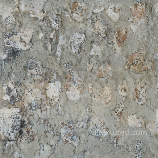 Coral Fort Wall - Coastal Coral Fort Fort Wall Weathered seamless Concrete PBR texture