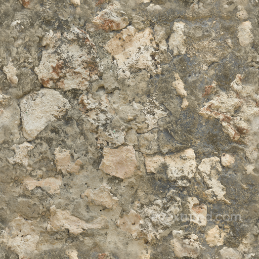 Coral Fort Wall seamless Concrete PBR texture