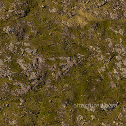 Rough Rocks Moss - Rocks Moss Cliff Natural Rock Aerial seamless Rock PBR texture