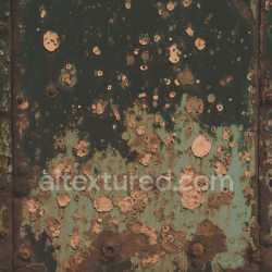 seamless Seamless 3D Rusty Metal PBR Texture Featuring Corrosion, Holes, and Peeling Paint texture 8k free download PBR