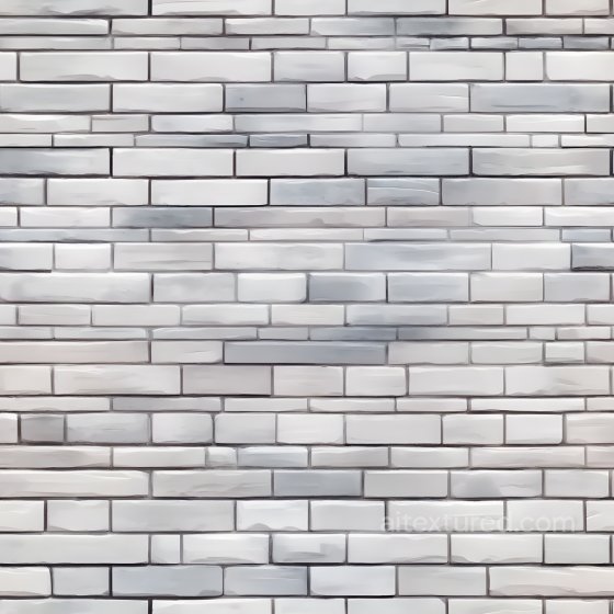 Of Cracked White Brick Wall With Subtle Gray Variations Brick texture preview