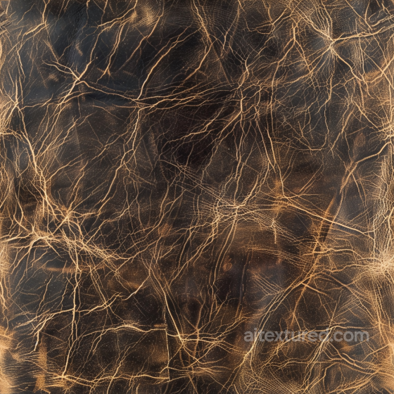 Distressed Dark Brown Cracked Leather Seamless Texture with Fine Grain Leather texture preview