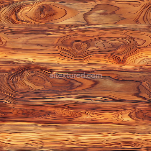 Seamless 3D PBR texture of warm rustic wooden planks with vivid grain and knots