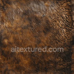 seamless Seamless 3D PBR Texture of Cracked Aged Brown Leather with Natural Wrinkles and Distressed Finish texture 8k free download PBR