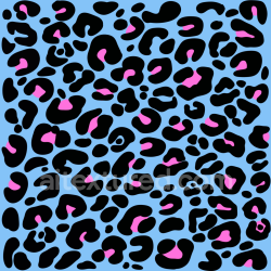 seamless Seamless 3D PBR Leopard Print Texture in Blue, Black, and Pink texture 8k free download PBR