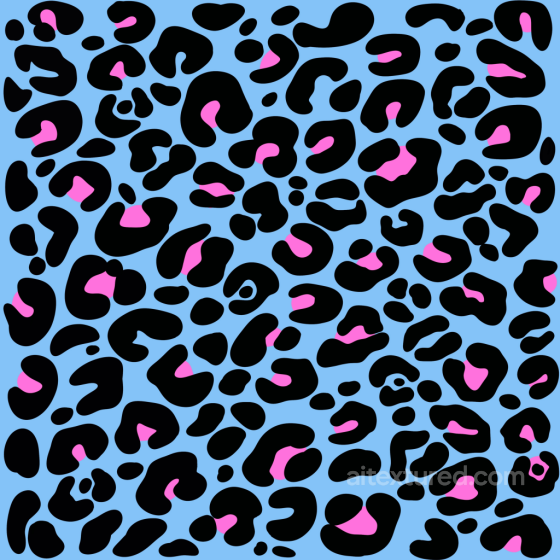 Leopard Print Texture in Blue, Black, and Pink Leopard Print texture preview