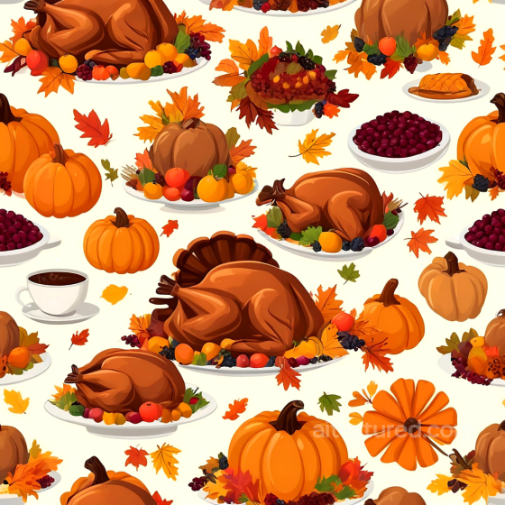 Featuring Colorful Thanksgiving Harvest Elements Thanksgiving texture preview