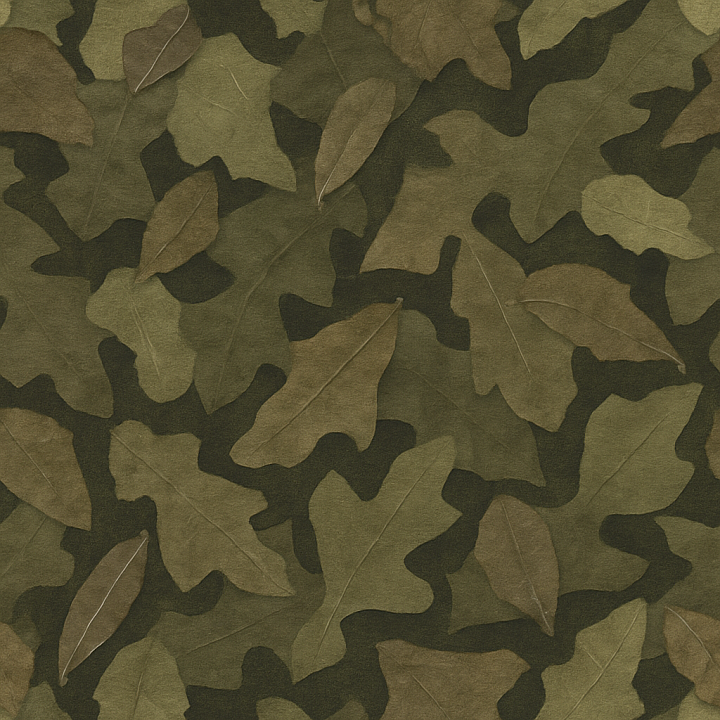 Leaf Litter Synthetic Fiber Camouflage Fabric seamless PBR texture preview