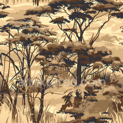 seamless Seamless 3D African Savanna Camouflage PBR Texture with Brown and Tan Woodland Patterns texture 8k free download PBR