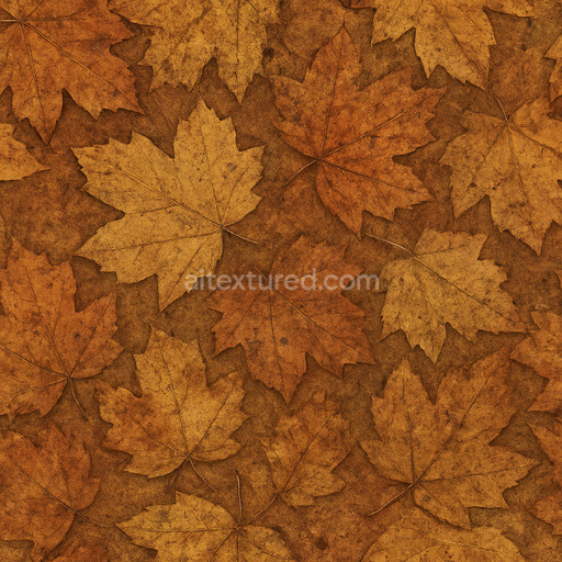 Worn Autumn Leaves Texture Seamless 1024X1024