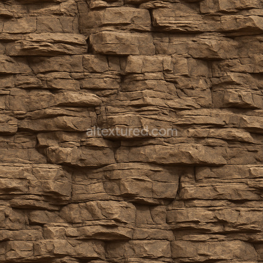 Layered Cliff Seamless Texture