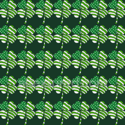 seamless Seamless 3D PBR Stylized St Patrick Clover Pattern Texture in Green texture 8k free download PBR