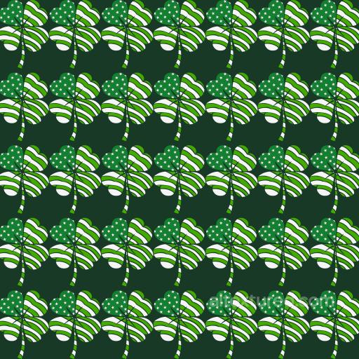 Stylized St Patrick Clover Pattern Texture in Green seamless St patrick PBR texture