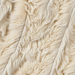 seamless Seamless 3D Shearling Wool PBR Texture in Creamy Off-White with Dense, Curly Fur texture 8k free download PBR