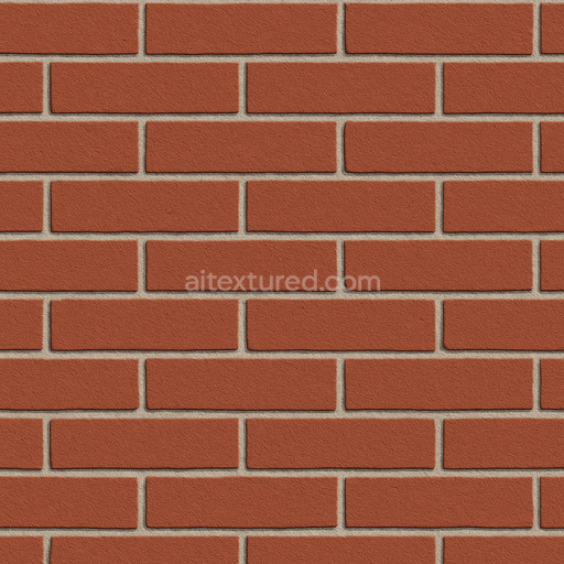 Clean Red Brick Texture Seamless 1024X1024