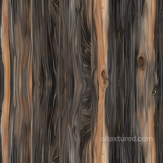 Smoked Wood Planks Seamless Texture with Rich Grain and Knots Wood texture preview