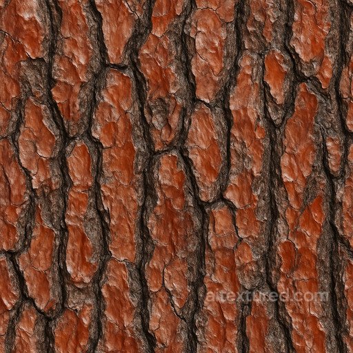 Shiny Pine Bark Seamless Texture seamless Bark PBR texture
