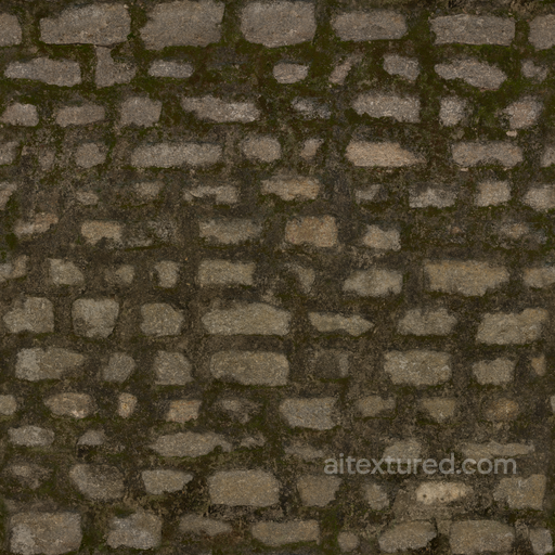 Wall Outdoor Mosscovered - Stone Wall Aged Worn Wall seamless Concrete PBR texture