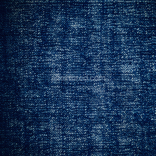 Seamless 3D cracked denim fabric PBR texture with distressed blue pattern