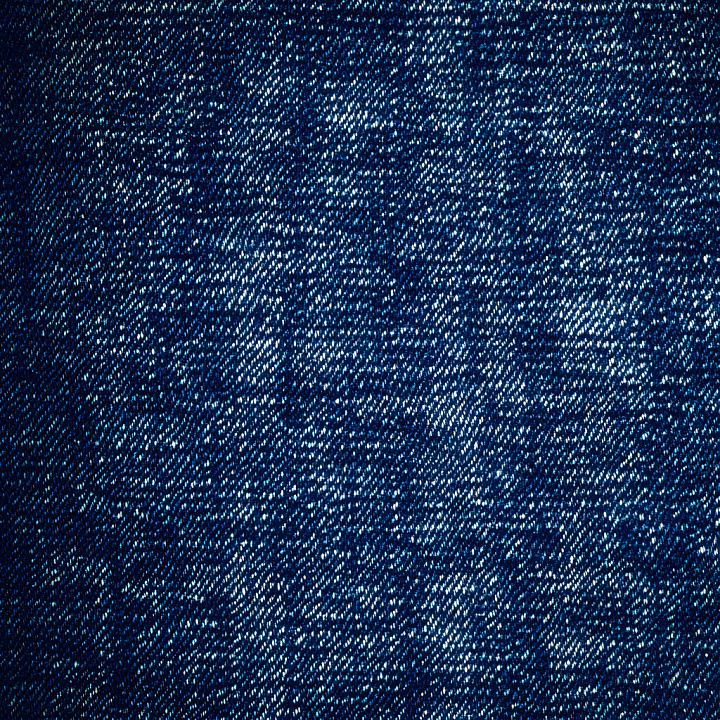 Cracked Denim Fabric With Distressed Blue Pattern seamless PBR texture preview