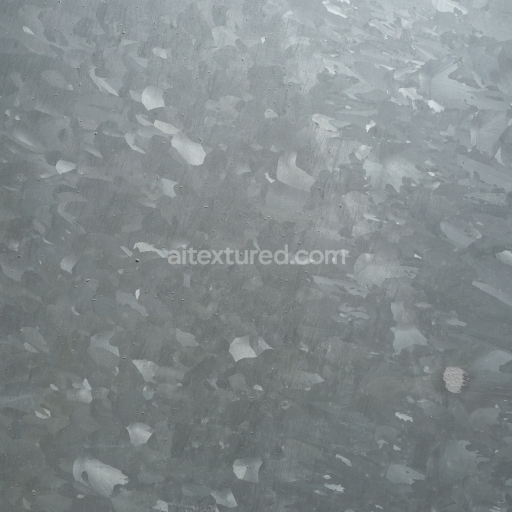 Galvanized Metal Texture with Distinct Flake Pattern and Subtle Imperfections