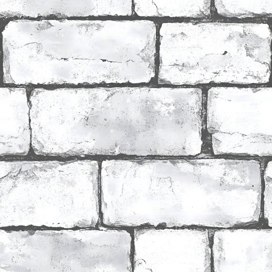 Cracked White Brick Wall Texture with Weathered Imperfections Brick texture preview