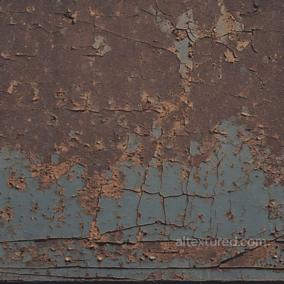 Rusted Metal Surface with Cracked and Peeling Paint Texture Rust texture preview