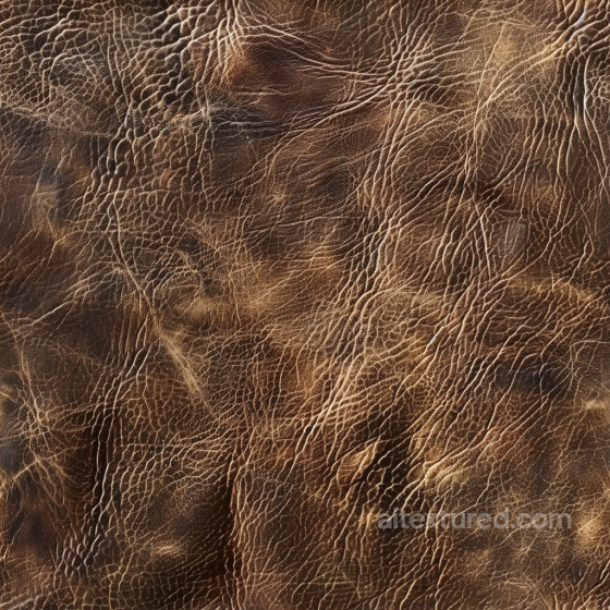 Of Aged Brown Cracked Leather With Deep Wrinkles Leather texture preview
