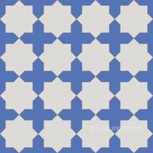 Ceramic Star Cross Tiles seamless Ceramic-tile PBR texture