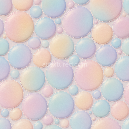 Seamless 3d texture pbr 8k bubble effect furniture plastic surface with pastel palette and soft sheen