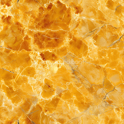 Seamless 3D Giallo Reale Marble PBR Texture with Bold Yellow Veins and Polished Surface