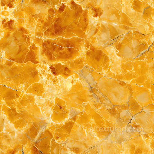 Giallo Reale Marble PBR Texture with Bold Yellow Veins and Polished Surface seamless Marble PBR texture