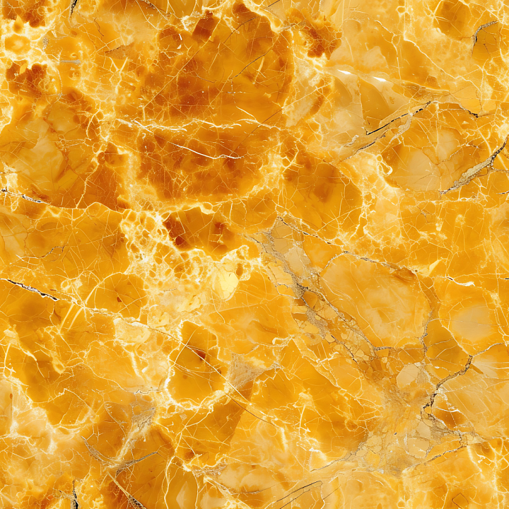Giallo Reale Marble with Bold Yellow Veins and Polished Surface seamless PBR texture preview