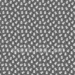 seamless Seamless 3D PBR White & Black Cartoon Ghost Pattern Fabric Texture texture 8k free download PBR