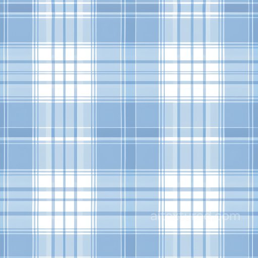 Seamless 3D PBR Texture of Soft Blue and White Classic Plaid Fabric Pattern texture preview