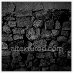 seamless Dark Rough Stone Wall PBR Texture 4K for Realistic 3D Models texture 8k free download PBR