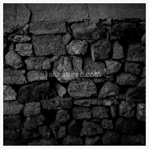 Dark Rough Stone Wall PBR Texture 4K for Realistic 3D Models
