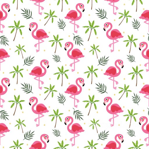 Pattern PBR Texture Featuring Playful Pink Flamingos and Tropical Leaves seamless Pattern Bundle PBR texture