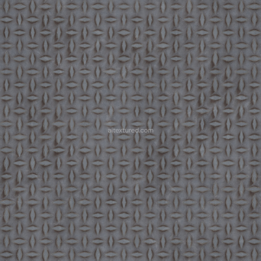 Seamless diamond plate texture with a gritty surface